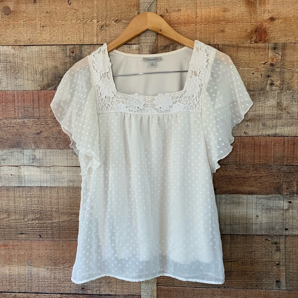 Dress Barn cream Blouse
